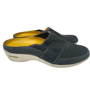 Cole Haan Women's Air Zora Blue Leather/Fabric Mules Size 7